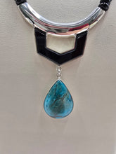 Jay King Sterling Silver Turquoise & Black Chalcedony Pendant Necklace, 18"